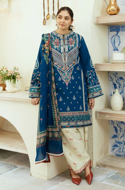 Zarashahjhan Embroidered Lawn 3 Piece Suit COCO-D721