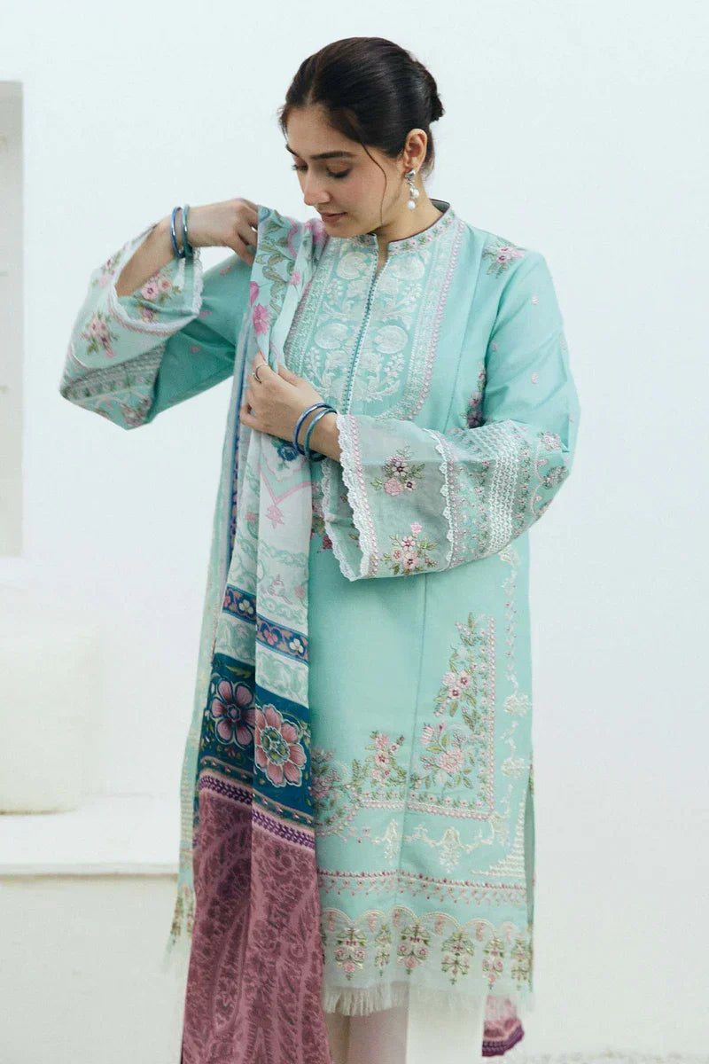 Zarashahjhan Embroidered Lawn 3 Piece Suit COCO-01 D/59