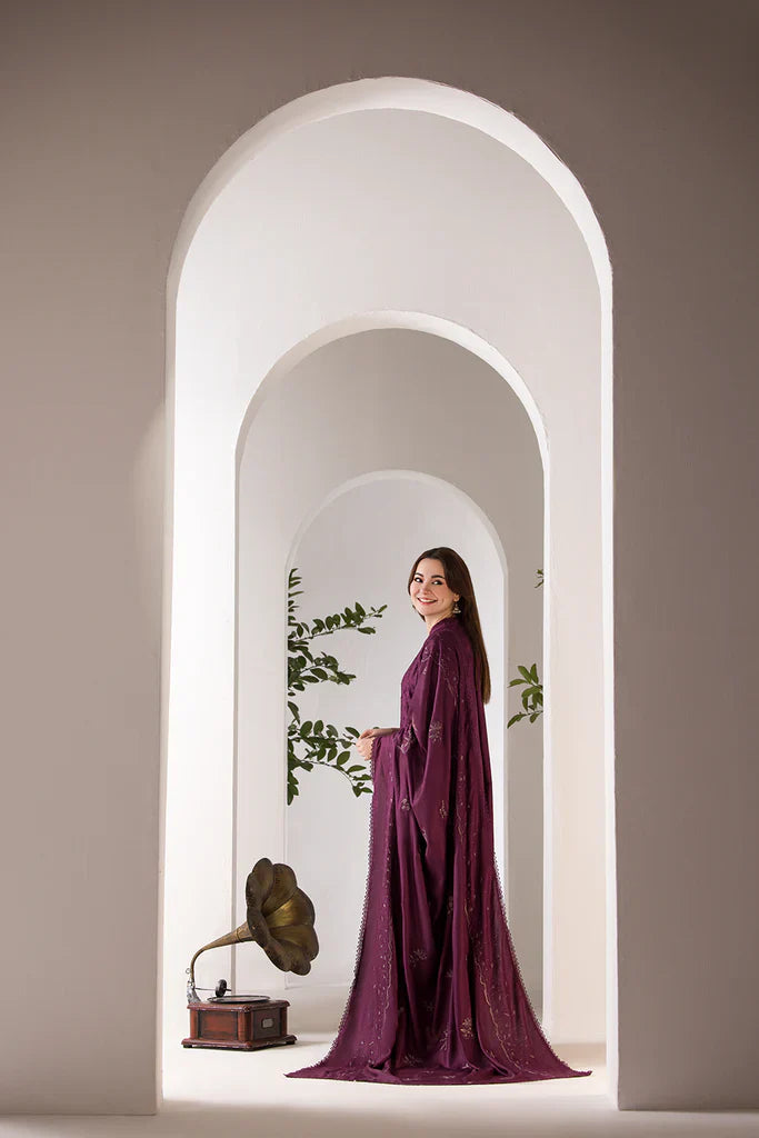 sobia nazir Embroidered Dhanak 3 Piece D-124