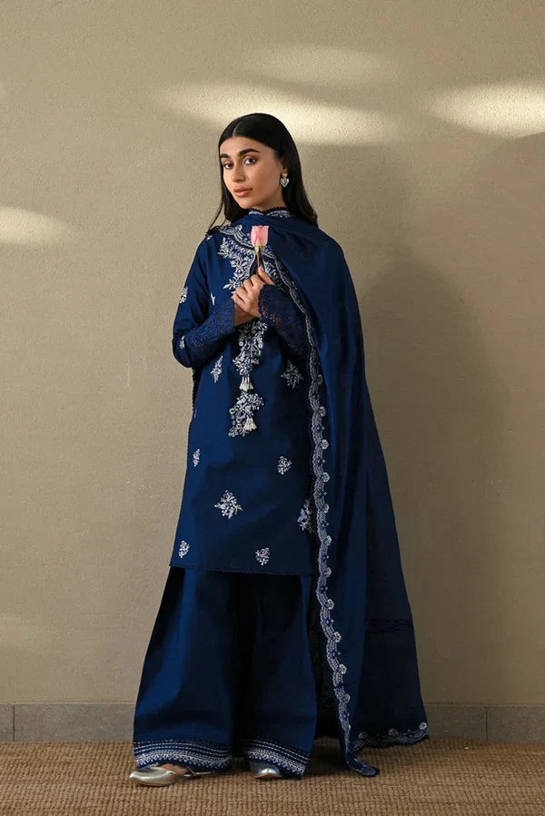 ZAIB Embroidered dhanak 3 Piece ZAIB-20