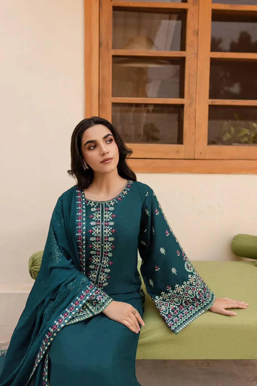 Garnet Embroidered lawn Three Piece noors D/34