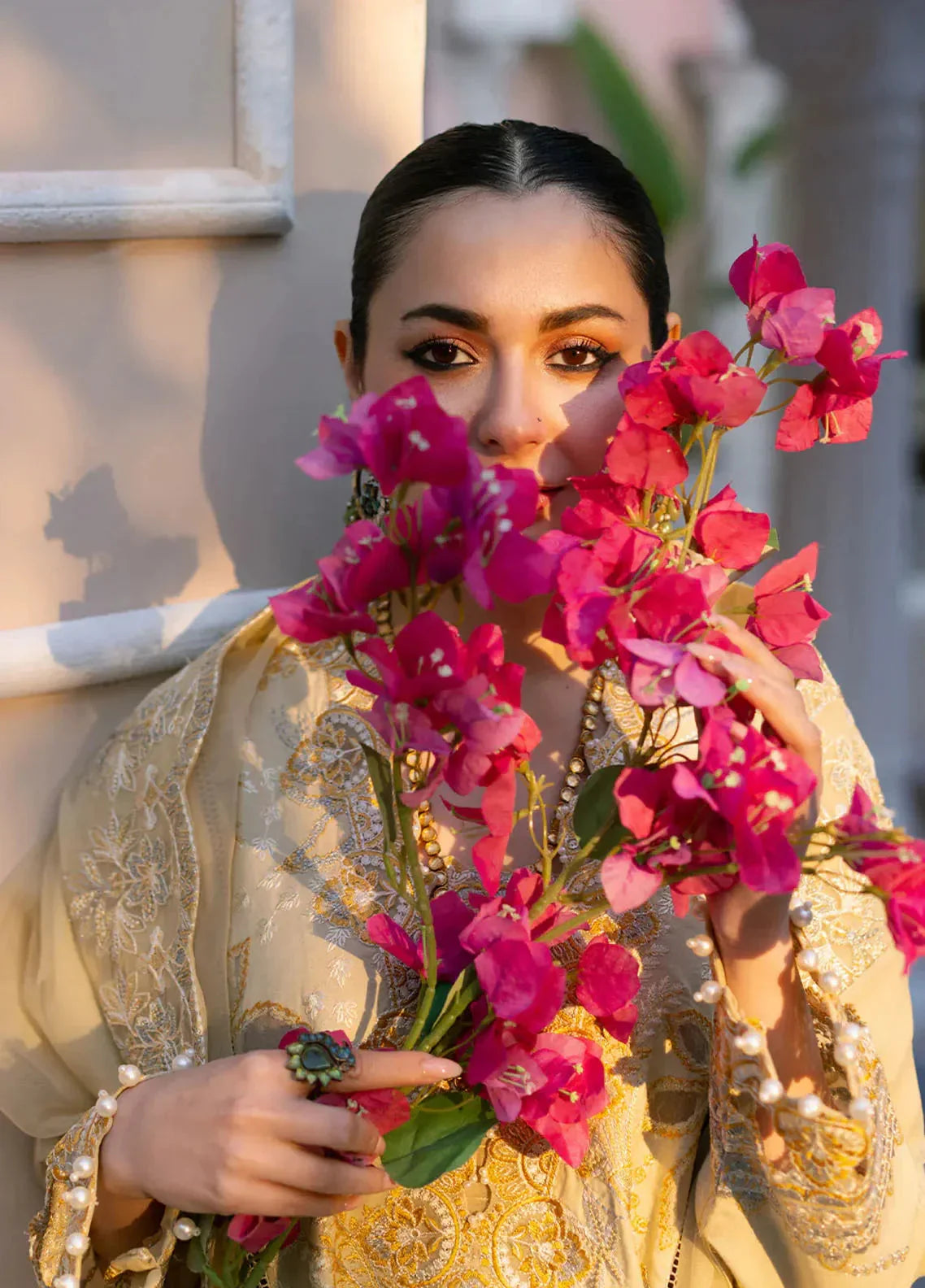 Maryam Embroidered Dhanak 3 Piece D-66