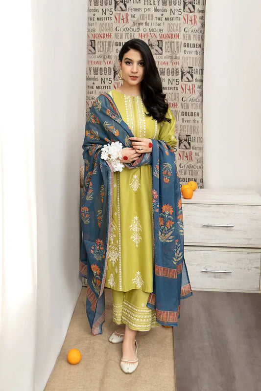 Urge Embroidered lawn Three Piece D/720