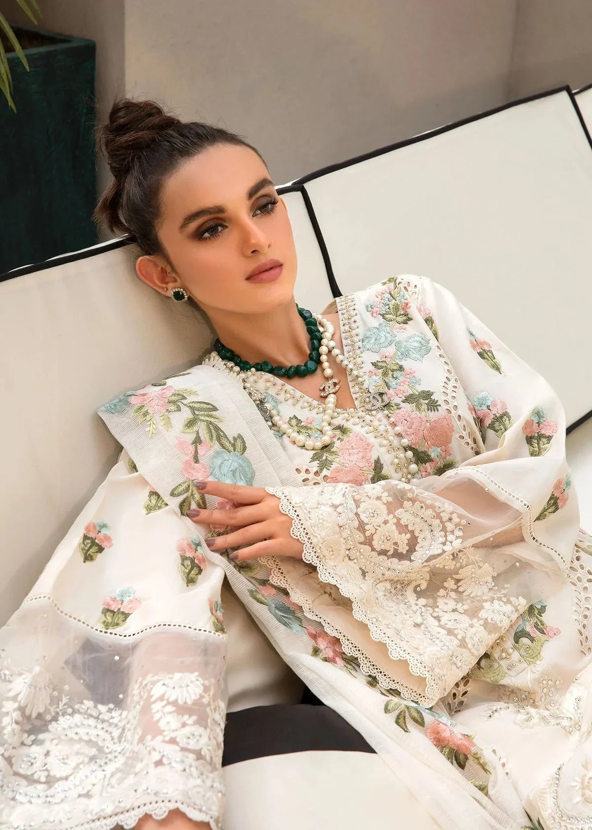 MONSOON BLOOMS Lawn 3 Piece Suit Summer Collection D/817