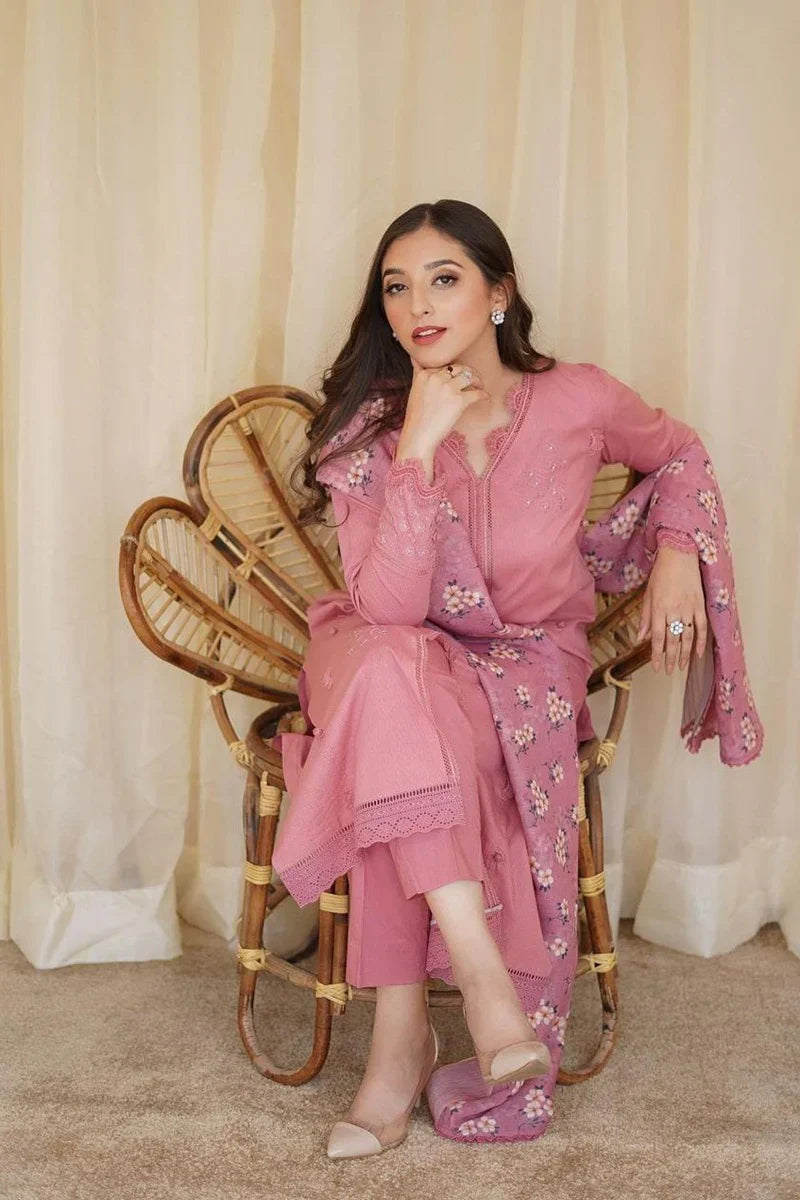 Embroidered 3 Piece Lawn Suit FCC-437