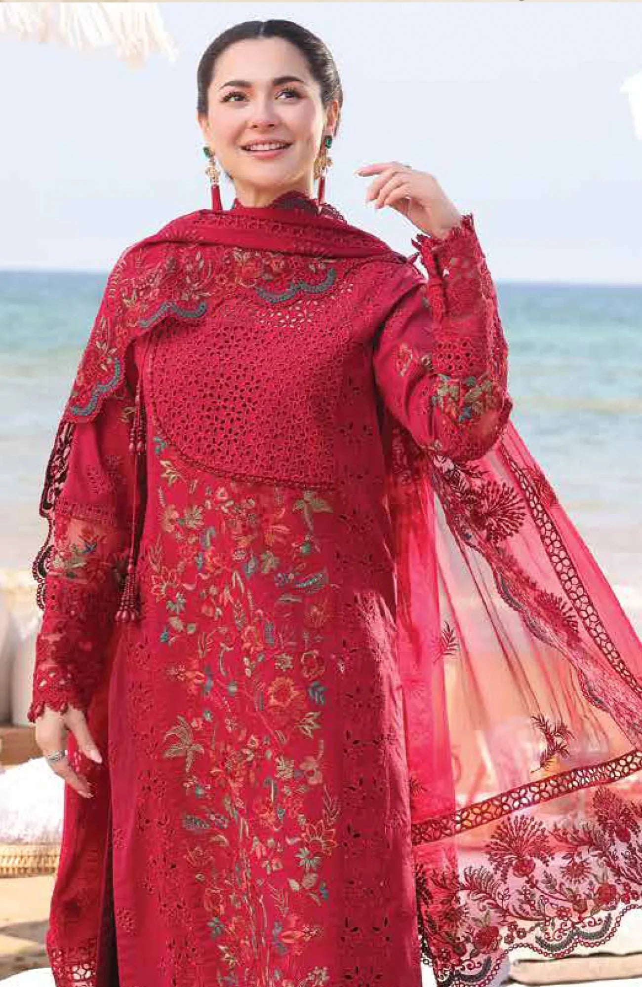 Imrozia Embroidered Dhanak 3 Piece D-60