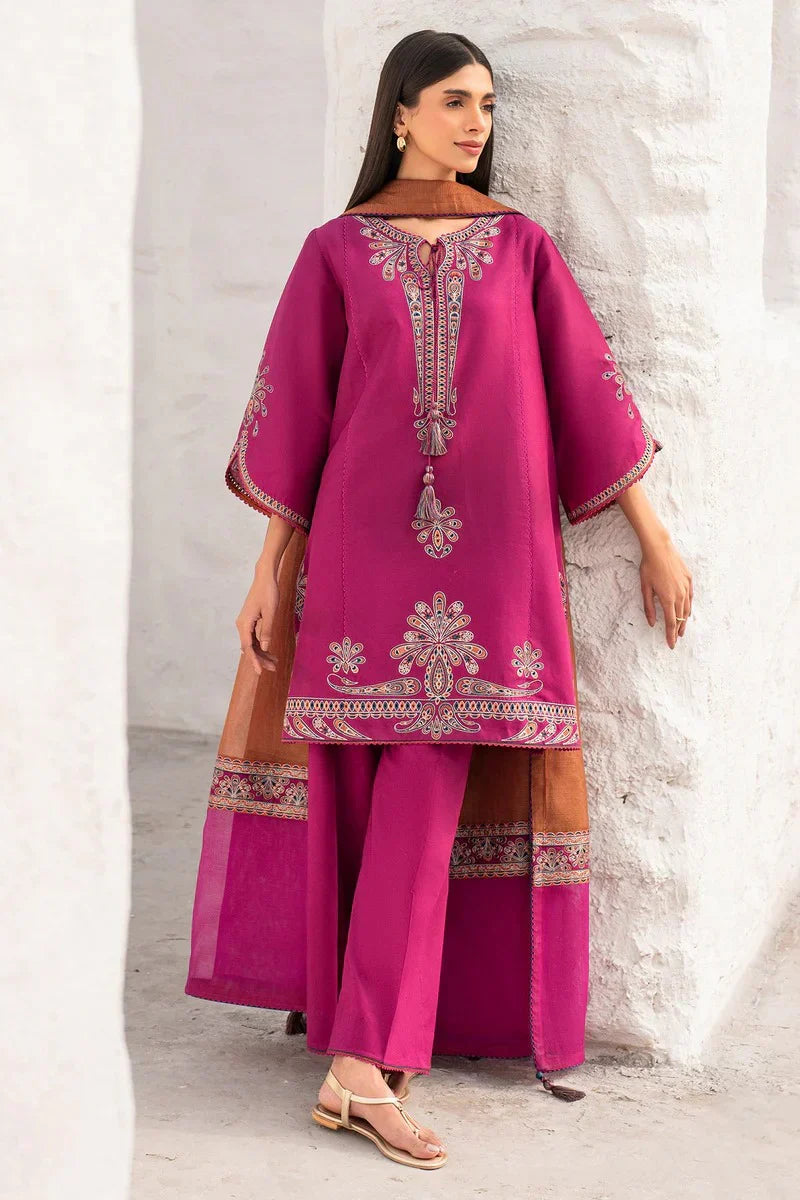 jazmin Embroidered Lawn 3 Piece Suit D-31