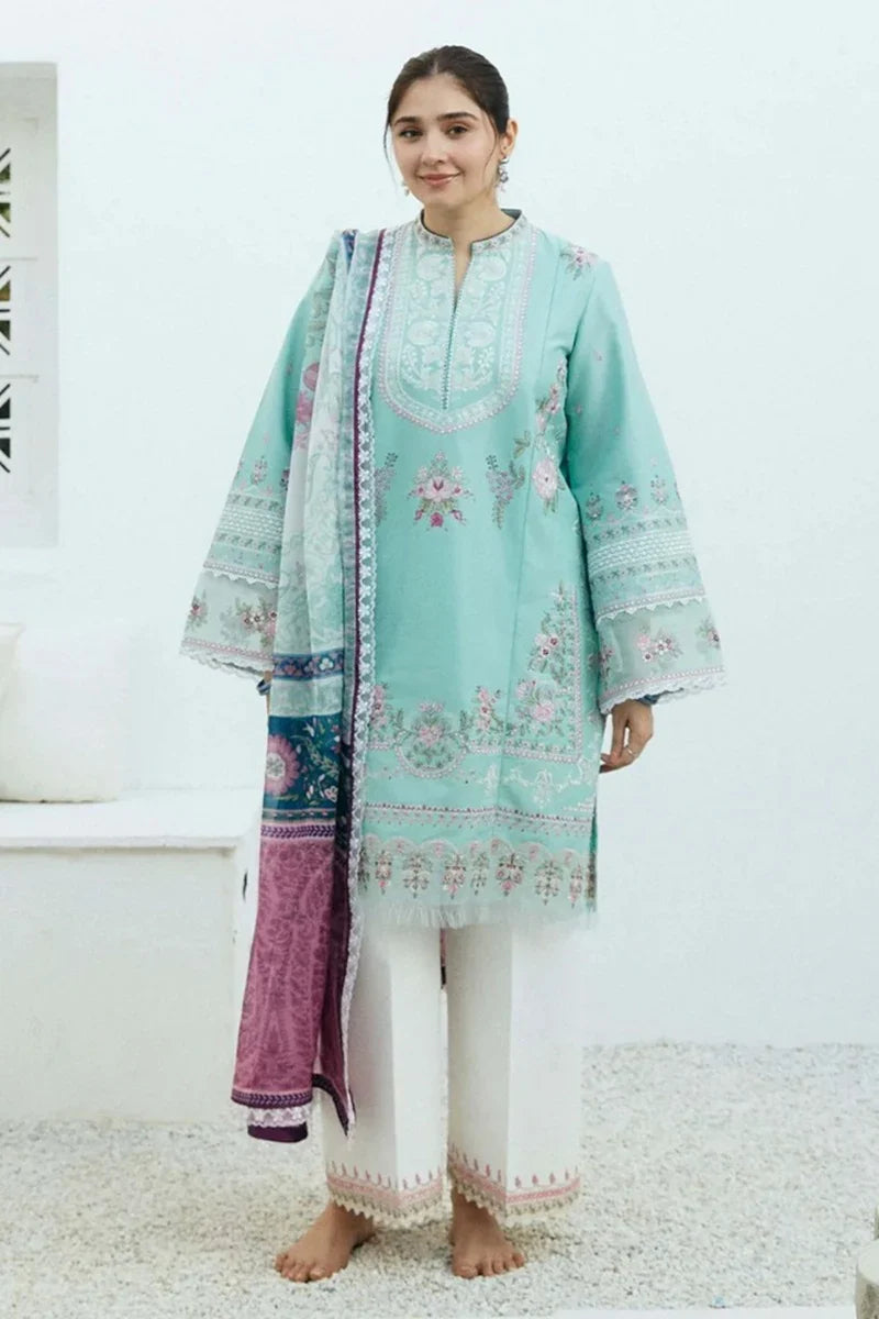 Zarashahjhan Embroidered Lawn 3 Piece Suit COCO-01 D/59