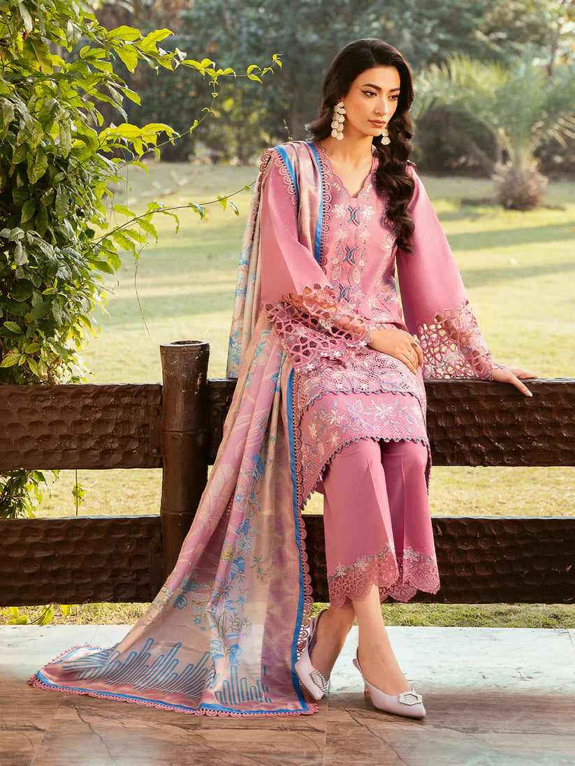 Binilyas Embroidered Dhanak 3 Piece D-143