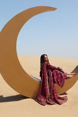 Cross stitch Embroidered Lawn 3 Piece Suit 09