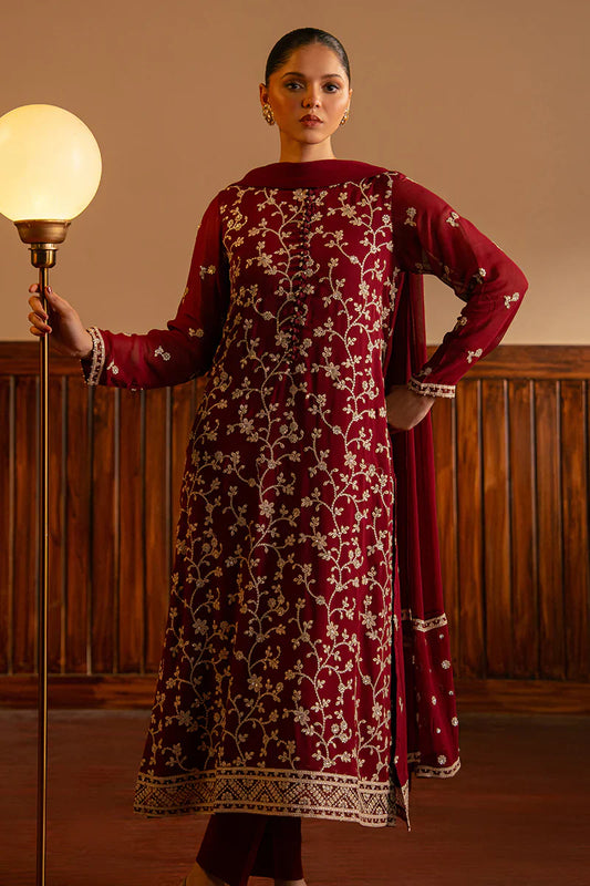 Bareeze Embroidered 3 Piece Lawn MM-12