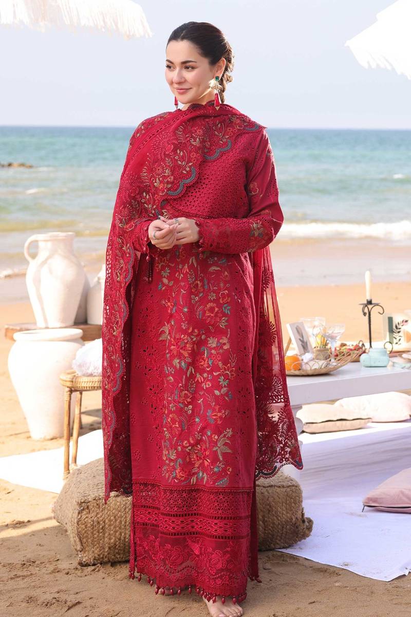 Imrozia Embroidered Dhanak 3 Piece D-60