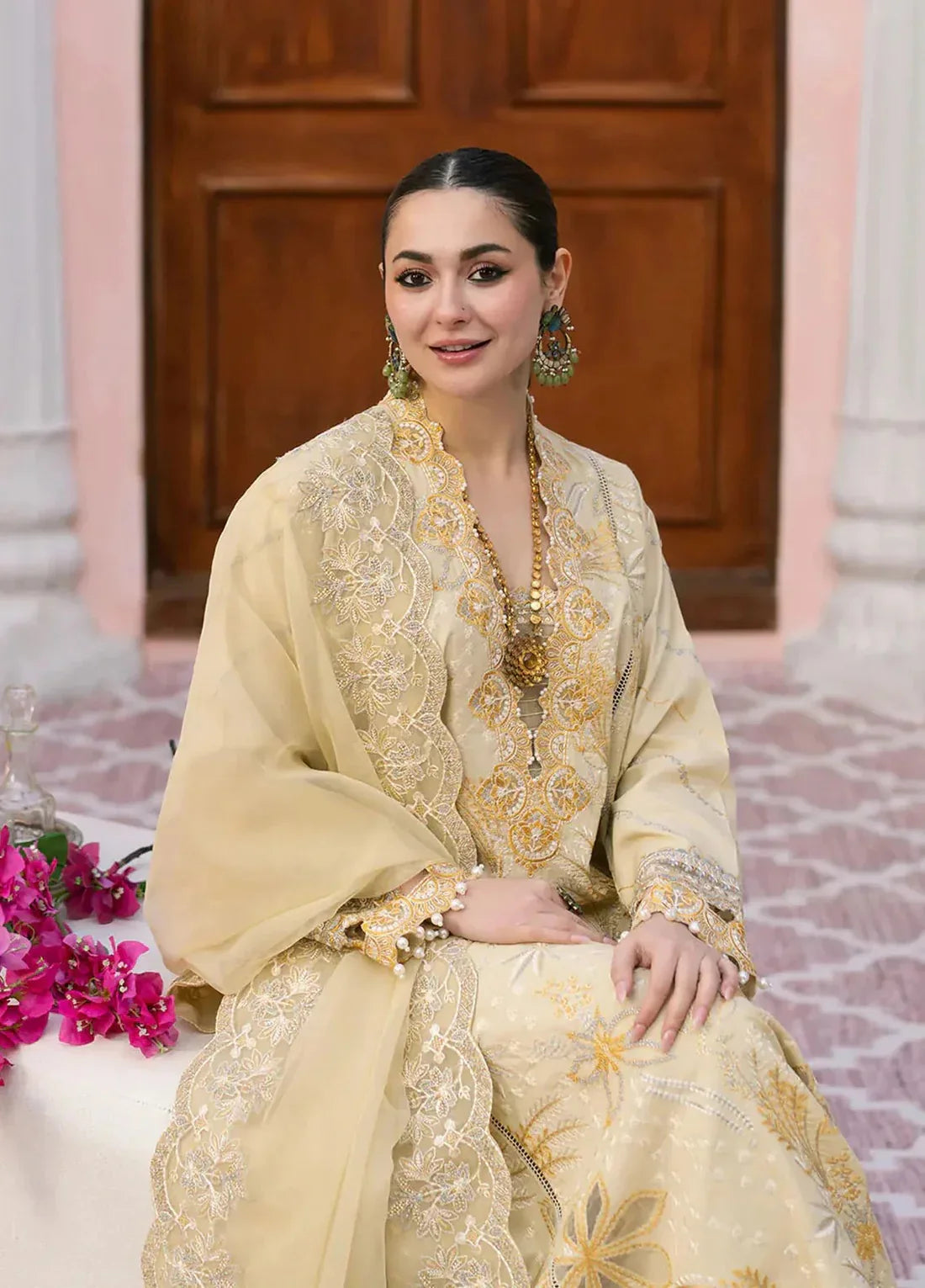 Maryam Embroidered Dhanak 3 Piece D-66