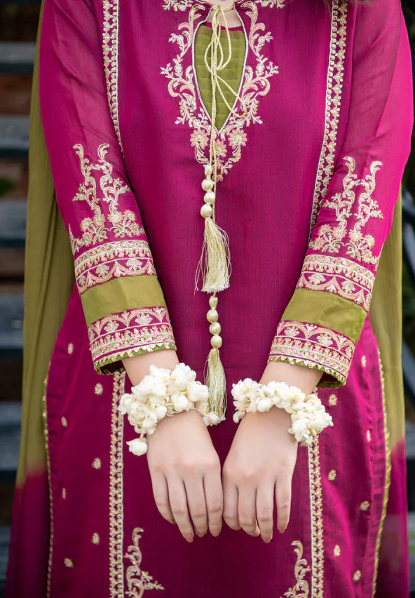 OMAL by Komal - Embroidered Lawn Three Piece Summer Collection D/13 - OC-01