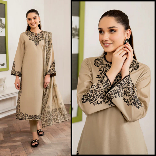 Sapphire Embroidered lawn Three Piece D/746