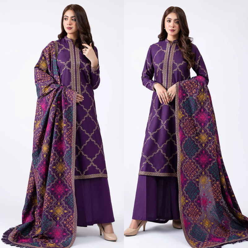 Sobia Nazir Embroidered Dhanak 3 Piece D-72