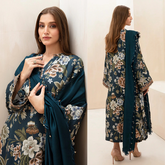 Baroque Printed Lawn 3 Piece Suit LAY0017 - D-793