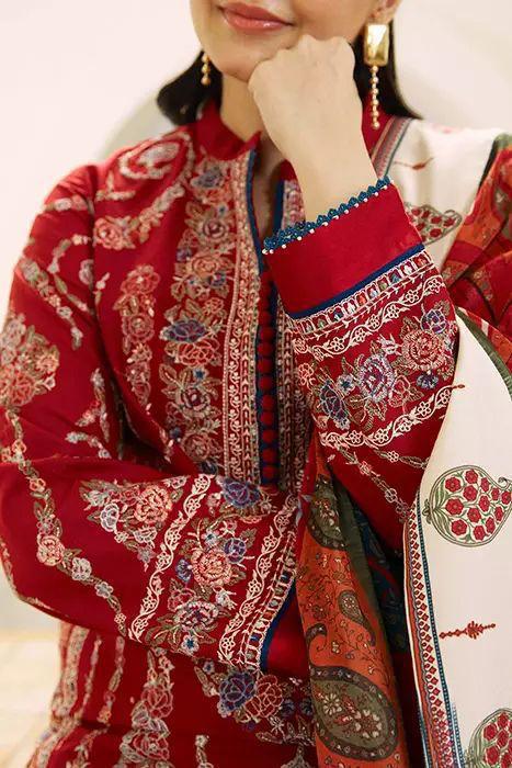 Zarashahjhan Embroidered Dhanak 3 Piece COCO-08