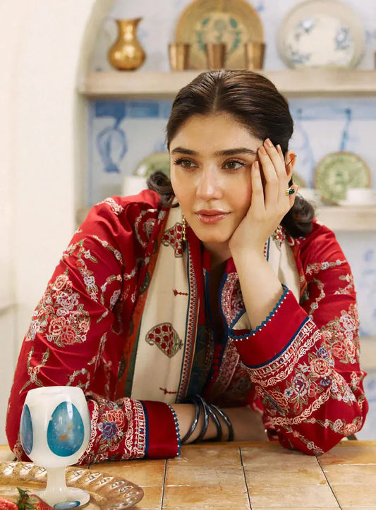 Zarashahjhan Embroidered Dhanak 3 Piece COCO-08