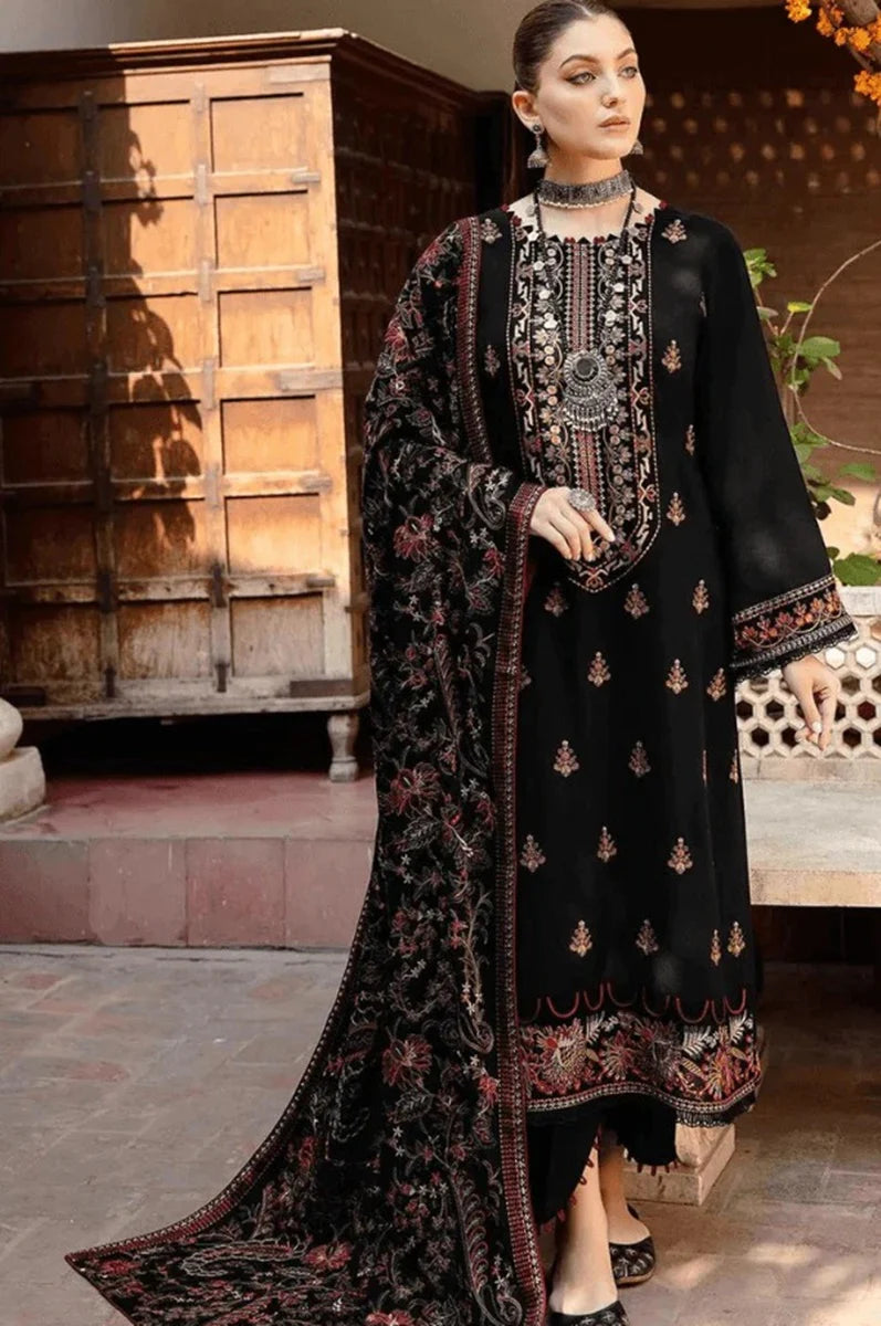 Bareeze D-742 Embroidered Dhanak 3 Piece Winter Collection