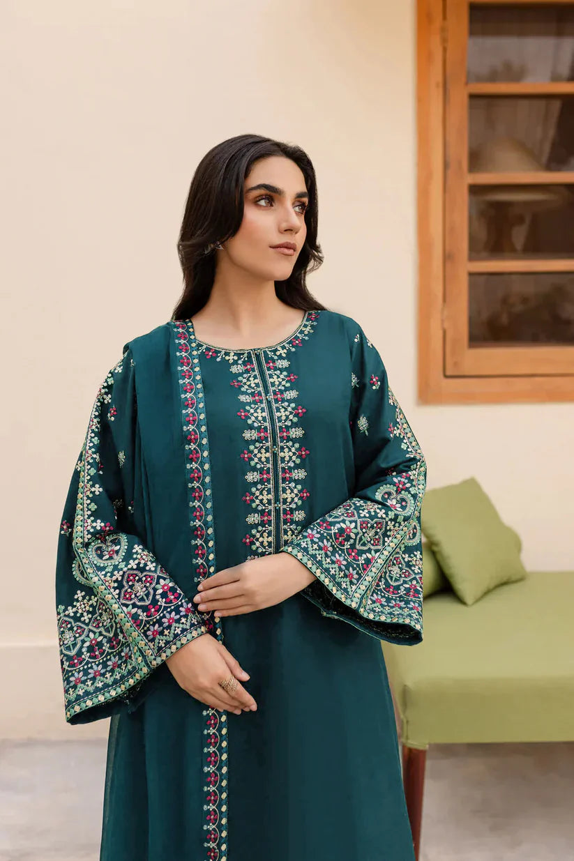 Garnet Embroidered lawn Three Piece noors D/34